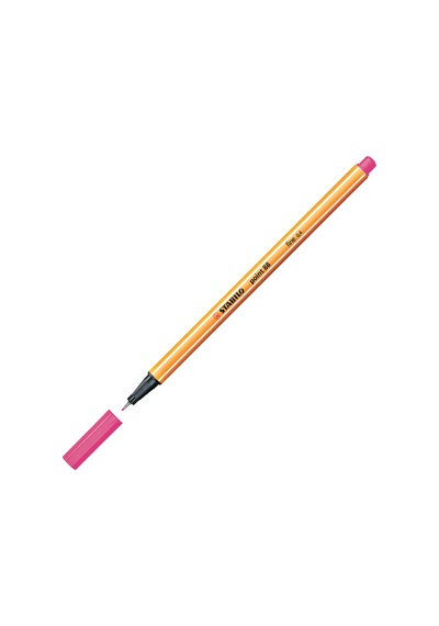 Stabilo Keçe Uçlu İnce Kalem 88 Point 0.4 Mm Fosforlu Pembe 88/056 Çok Renkli