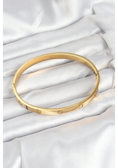 316l Çelik Gold Renk 65 Mm Kadın Kelepçe Bileklik Diğer