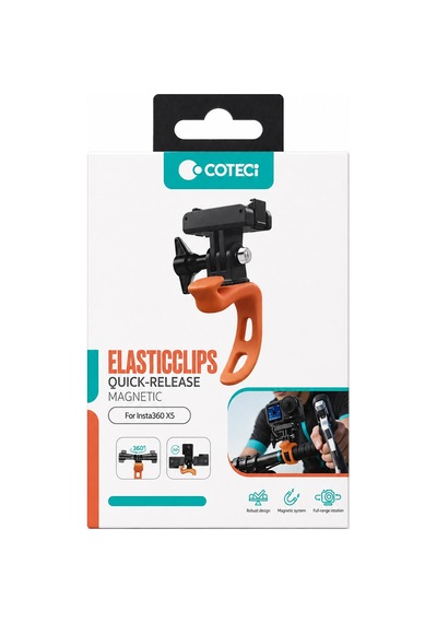Insta360 X5 Uyumlu 360 Dönebilen Manyetik Quick Release Kamera Klipsi Siyah