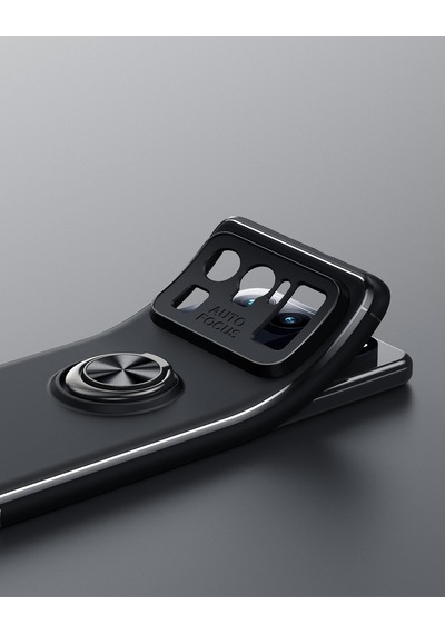 Xiaomi Mi 11 Ultra Kılıf Zore Ravel Yüzüklü Silikon Kılıf