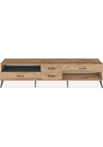 Arges Tv Ünitesi Tek Raflı 4 Çekmeceli 220x30x51 Çam-antrasit/çam Antrasıt/atlas Çam - Atlas Çam Arges Tv Ünitesi Tek Raflı 4 Çekmeceli 220x30x51 Çam-antrasit/çam Antrasıt/atlas Çam - Atlas Çam