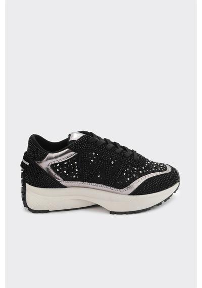 Derinet Comfort Taban Kadın Sneaker Siyah Taş Siyah Taş