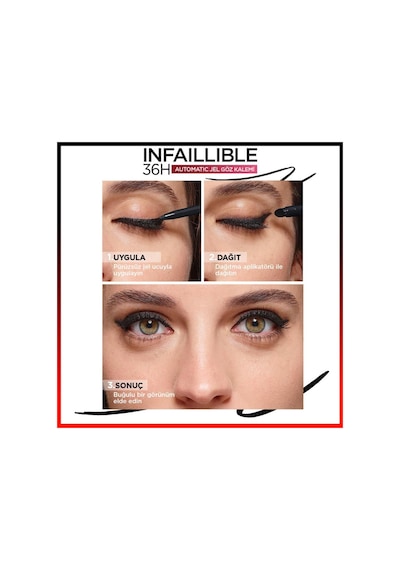 L'Oreal Paris Infaillable Automatic Jel Göz Kalemi Yoğun Siyah