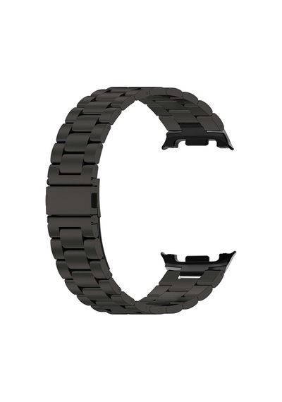 Samsung Galaxy Watch 8 40mm Metal Stainless Steel İçin Kordon Siyah Galaxy Watch 8 40mm İle Uyumlu Kordon - Siyah Çok Renkli