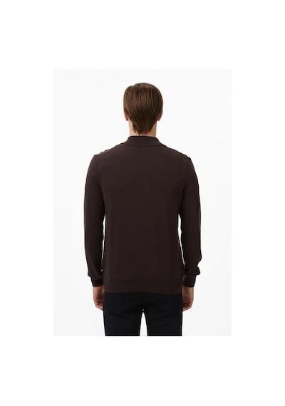 Nautica Erkek Kahverengi Classic Fit Kazak-12048 Kahverengi