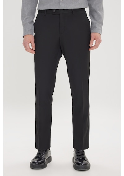 Ac&Co / Altınyıldız Classics Slim Fit Dar Kesim Klasik Yan Cep Erkek Pantolon - Siyah