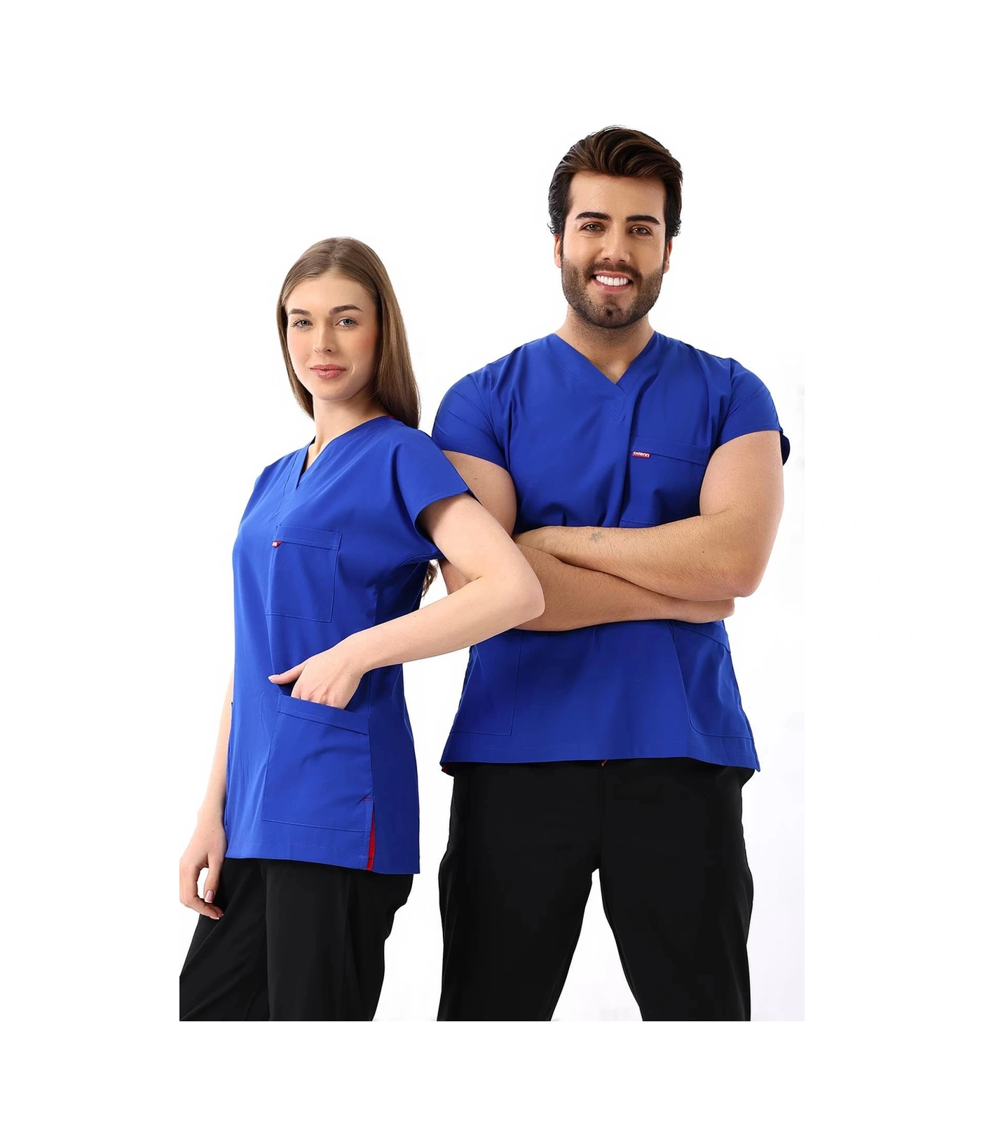 Bflex Unisex Likralı Yarasa Kol Tek Üst - 6411 Saks Mavi Soft 6411 Saks Mavi Soft