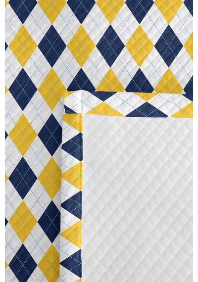 Sarı Lacivert Geometrik Genç Odası Tek Kişilik Pike Takımı - Modern Ekose 160x220 Cm Yatak Örtüsü Günbatımı Kabuğu Kuşağı Sarı Lacivert Geometrik Genç Odası Tek Kişilik Pike Takımı - Modern Ekose 160x220 Cm Yatak Örtüsü Günbatımı Kabuğu Kuşağı