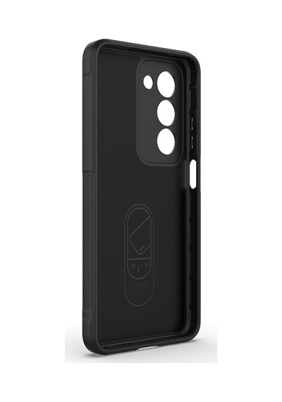 Maks Technology Oppo A5 Uyumlu Kılıf Esnek Tpu Oyuklu Arka Yüzey Tasarımlı Mkst Etnik Silikon Kapak - Siyah