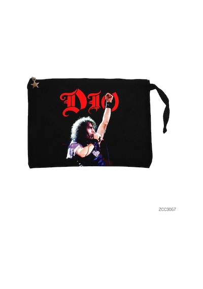 Zepplin Giyim Dio We Rock Siyah Clutch Astarlı Cüzdan / El Çantası Siyah