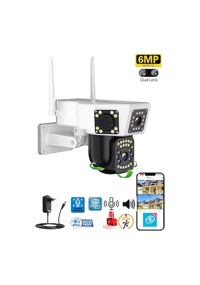 Pro 3014 360 Görüş Hareketli Wireless Waterproof Akıllı Ip Güvenlik Kamerası Okam Uygulama