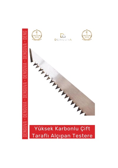 Dayanıklı Ergonomik Tutuş 150 Mm Yüksek Karbonlu Çelik Çift Taraflı Alçıpan Testere