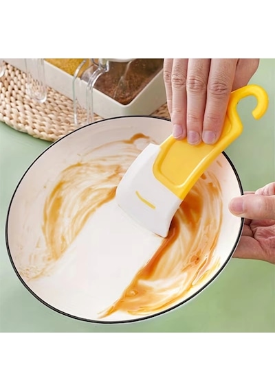Silikon Uçlu Bulaşık Temizleme Kazıyıcı Spatula Bulaşık Sıyırma Aparatı Plastik Çok Renkli Diğer