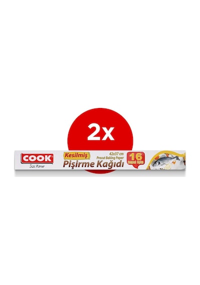 Cook 16'li Kesilmis Pisirme Kagidi 42x37 CM 2'li Paket