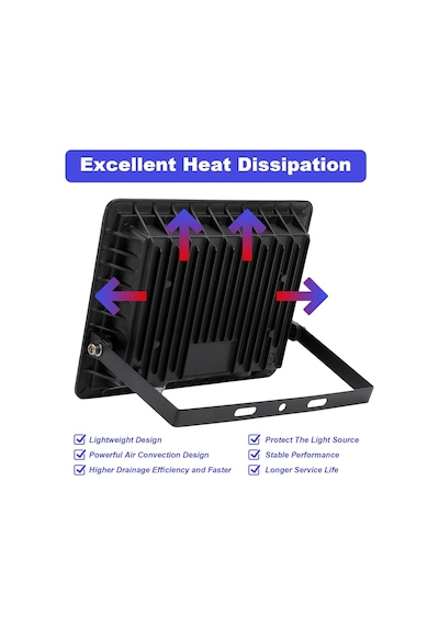 30w Led Spot, Dış Mekan 3000lm Led Duvar Spot Lambası, Dış Mekan Spot Işığı, Soğuk Beyaz 6000 K Diğer