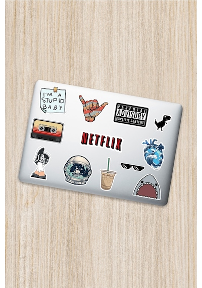 Dekoratif Laptop Notebook Tablet Telefon Sticker Set 02