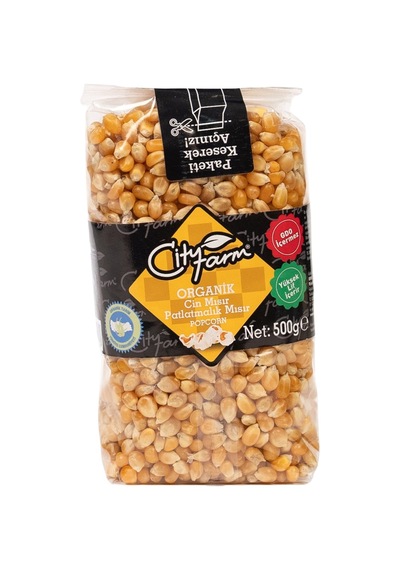 Cityfarm Organik Patlatmalık Cin Mısır 500 G - 8 Adet Tarı