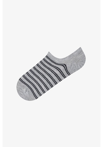 Penti 3 Çift Burun Dikişsiz Puantiye ve Çizgi Desenli Sneaker  Çorap