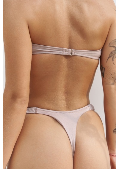 Mai Collection Mai Studios Co. Zahira Ön Halka Detay Straplez Lila Bikini Üstü Lila