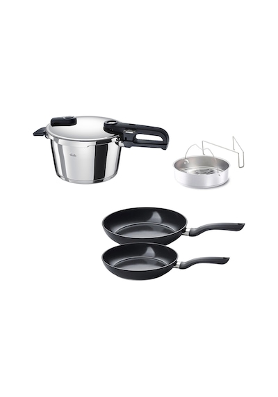 Fissler Vitaquick Edition 4,5 Litre Düdüklü Tencere + Tava Set Çok Renkli