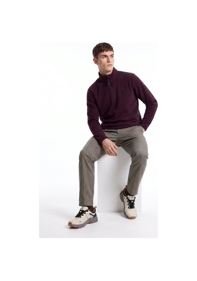 Discovery Expedition D5wm-swt3300 Mor Erkek Polar Sweatshırt Mürdüm