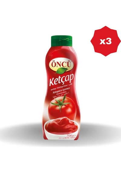 Öncü Ketçap 700 Gr - 3 Adet