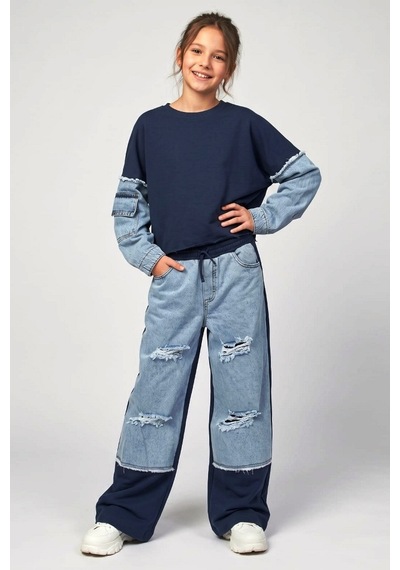Dmb Kids Kız Eşofman Takım 26kdmb9917 mavi