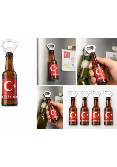 Magnetli Şişe Açacak Türkiye Temalı Buzdolabı Magnet Açacak Dekoratif Açacak Hediyelik