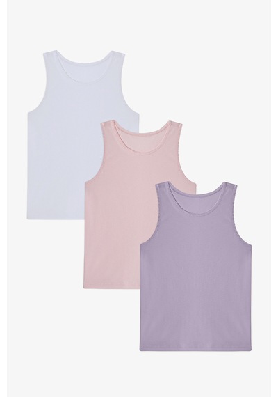 Penti Kız Çocuk Basic 3lü Vest Pembe
