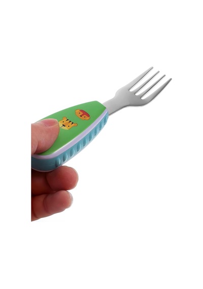 304 Çelik Bebek Kaşık Ve Çatal Set Cin957 Çok Renkli
