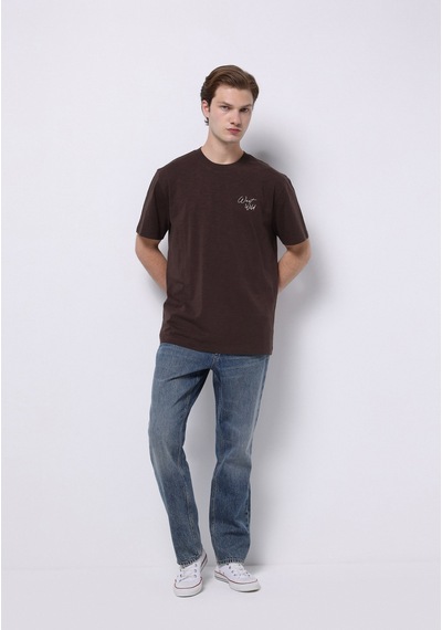 Colin's Colins Comfort Fit Yuvarlak Yaka Düz Erkek Kahverengi Kısa Kol Tişört Cl1075387 Q1.v1 Brw Colin's Colins Comfort Fit Yuvarlak Yaka Düz Erkek Kahverengi Kısa Kol Tişört Cl1075387 Q1.v1 Brw