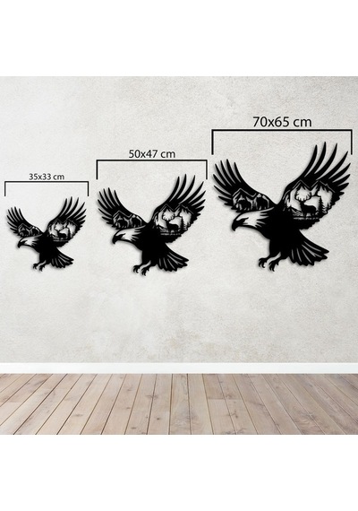 Gökyüzünün Hakimi: Kartal Metal Duvar Dekoru