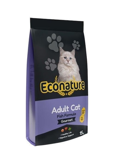 Econature Gurme Balıklı Yetişkin Kedi Maması 15 KG