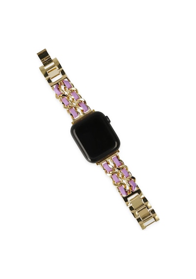 Watch 22mm Uyumlu Kr405 Metal Bakla Kordon - Lila