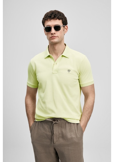 Lufian Laon Erkek Polo Yaka T-shirt 111040230 Sarı