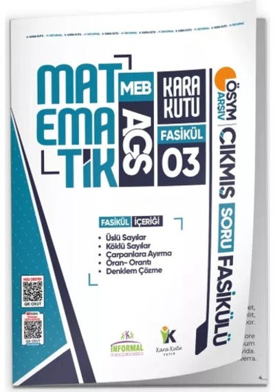 2026 Meb Ags Matematik Kara Kutu 8li Fasikül Seti Ösym Çıkmış Soru Bankası Çözümlü Modüler Paket