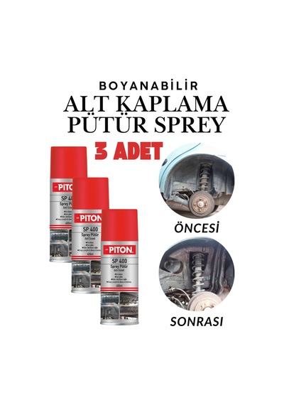 3 Adet 400ml Sprey Pütür Araç Araba Çamurluk Taş Darbe Koruma Su Tutmaz Ses Yalıtımlı Boyanabilir Kaplama Siyah Siyah 3 Adet 400ml Sprey Pütür Araç Araba Çamurluk Taş Darbe Koruma Su Tutmaz Ses Yalıtımlı Boyanabilir Kaplama Siyah Siyah