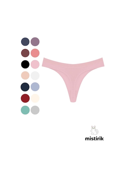 Mistirik Paulo Model Fitilli Esnek Kumaş String Tanga Açık Pembe Renk Açık Pembe