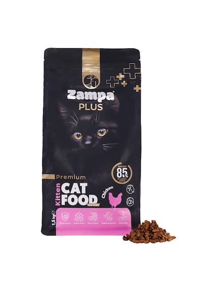 Zampa Plus Premium Tavuk Etli Yavru Kediler İçin Kuru Mama 1500 G