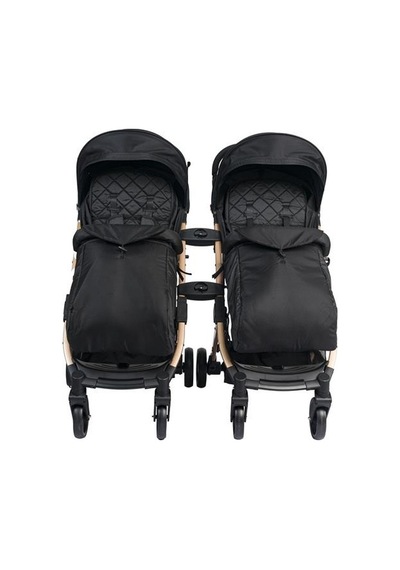 Lorelli Fiorano New Kabin Boy İkiz Bebek Arabası - Black