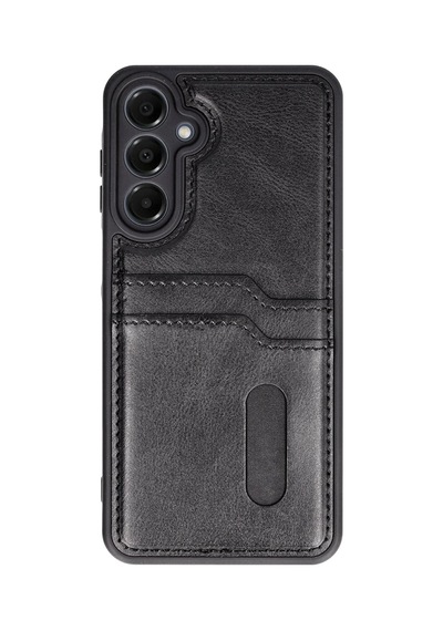 Newface - 153 - Samsung Galaxy Uyumlu S24 Fe Kılıf Sara Kartvizitli Deri Kılıf - Csmo-tex - - Siyah Sıyah