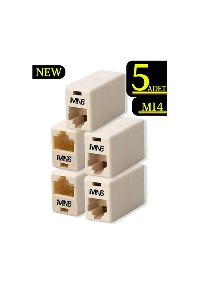 Lexroo M14 5 Adet Rj45 Ethernet Kablo Birleştirici