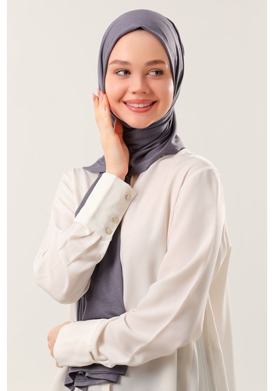 Melodi Scarf Tesettür Penye Şal Füme Füme