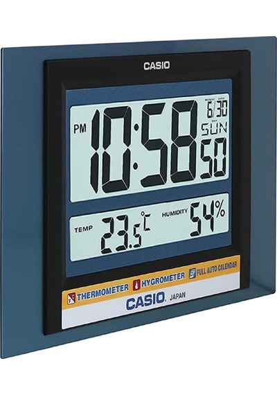 Casio Id-16s-2df Dijital Termometreli Nem Ölçer Masa Ve Duvar Saati