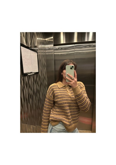 Maison Velora Kadın Camel Çizgili Basic Oversize Polo Yaka Yarım Pat Düğmeli Triko Kazak-27aj002 Bej 923050279 Bej Maison Velora Kadın Camel Çizgili Basic Oversize Polo Yaka Yarım Pat Düğmeli Triko Kazak-27aj002 Bej 923050279 Bej