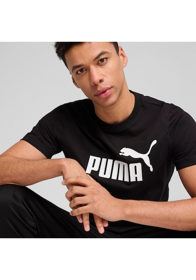 Puma ESS No. 1 Logo Tee Unisex  Siyah Tişört