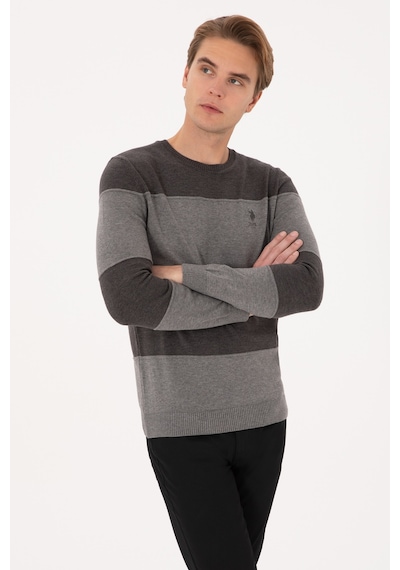 U.S. Polo Assn. Erkek Antrasit Melanj Kazak 50307874-VR081
