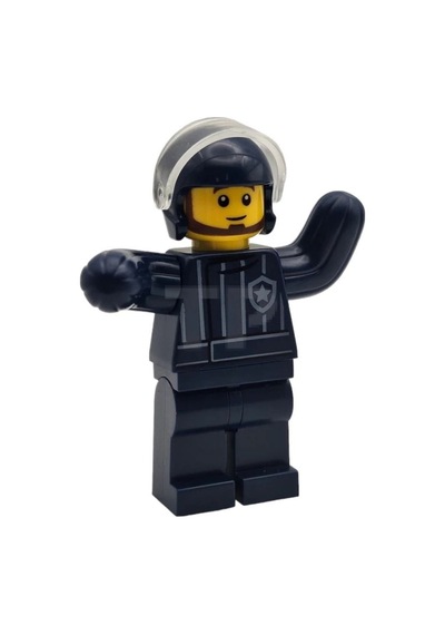 Minifigure City Police Dog Trainer - Köpek Eğitmeni