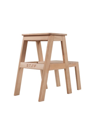 Step Karya İki Basamaklı Masif Tabure Merdiven Yükseklik 55 CM