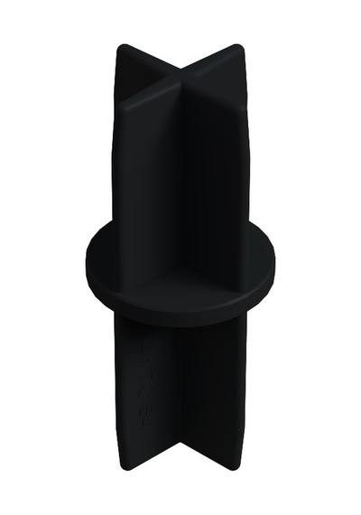 Cateksss 42 Mm Düz Boru Profil Ranza Ara Bağlantı Aparatı Siyah - 40 Lı Paket